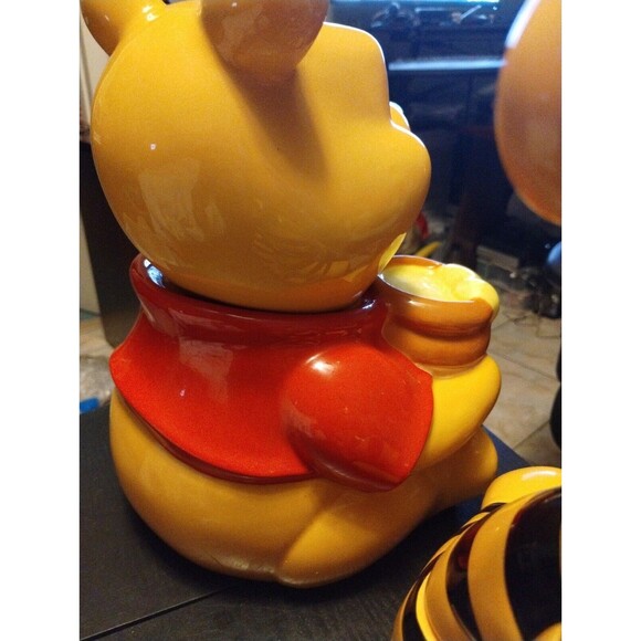 Vintage Disney's Winnie the Pooh Tigger & Winnie Cookie Jar Pair RARE - Picture 13 of 16